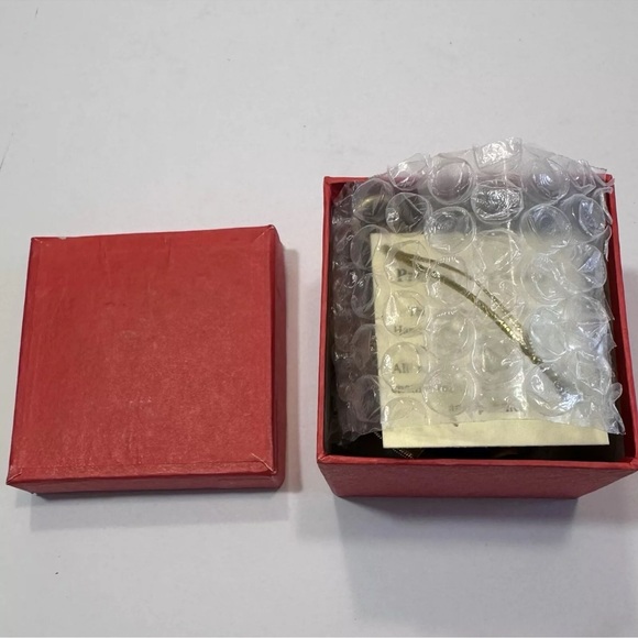 Cloisonné Enamel Ornament Gold Plate Red Blue Green Flower & Holly Artisan Made - Picture 12 of 13